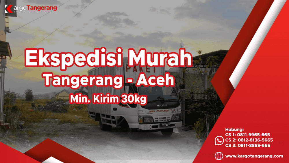 Jasa Ekspedisi Tangerang ke Banda  Aceh  Murah  5000 kg DTD